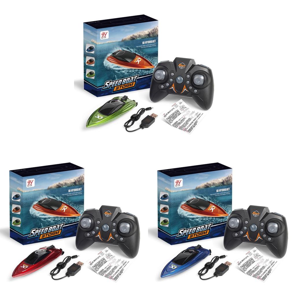 Childrens Remote Control Speedboat Toy With Rechargeable Battery For Pool Play