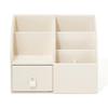 Francfranc Quilted Desk Organizer L Ivory Desk Storage Tabletop Storage Accessory Case Drawer