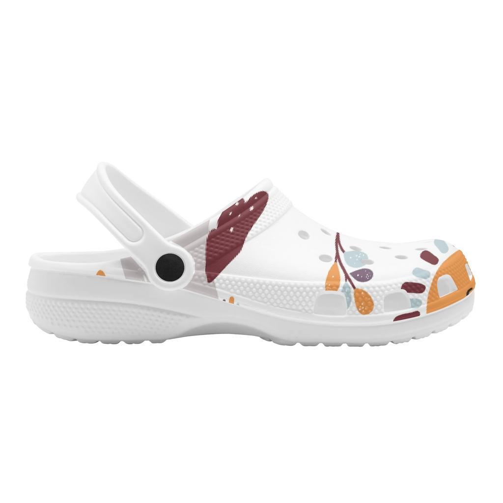 Colorful Printed EVA Clogs Adult Unisex Ventilated Lightweight Slip On Casual Shoes Soft Sole Summer Sandals Daily Leisure Wear