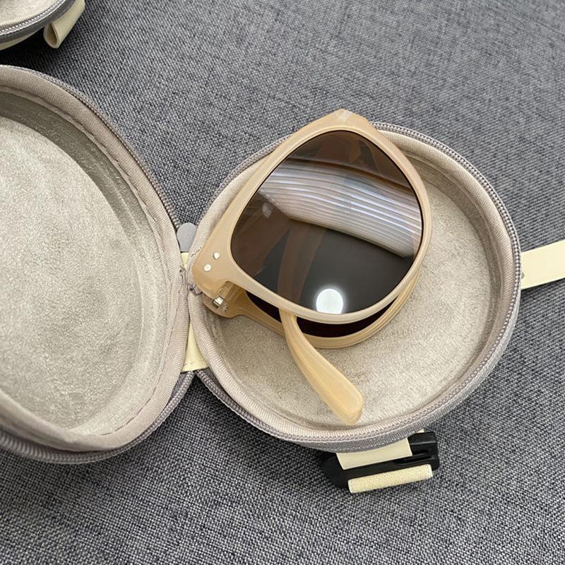 Women'S Fashion Folding Sunglasses Women'S Brand Designer Glasses Oval Glasses Lady Retro Sunglasses Uv400 Protect