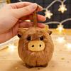 10Cm Kawaii Brown Cow Plush Toys Keychain Bag Pendant Super Cute Animal Dolls Multifunctional Decorative Pendant Gifts For Child