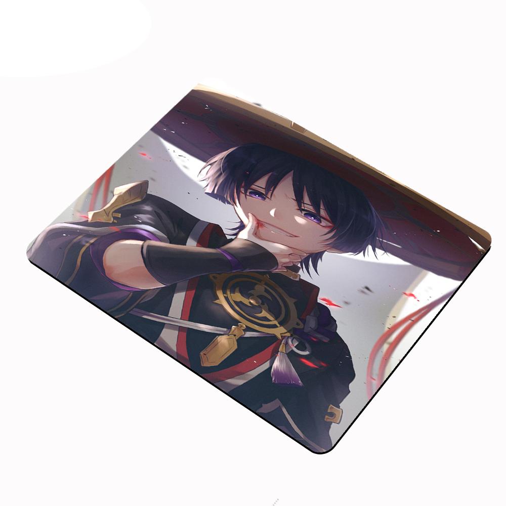 Günstigstes kleines Mauspadd Genshin Impact Mauspadd Scaramouche Schreibtischunterlagen Kawaii Gaming Zubehör Gamer Pad für Computermaus