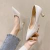 High Heels Single Shoes Women's 2025 Autumn New Pointed High Sense Shallow Mouth Pointed Thin Heel Temperament Fashion