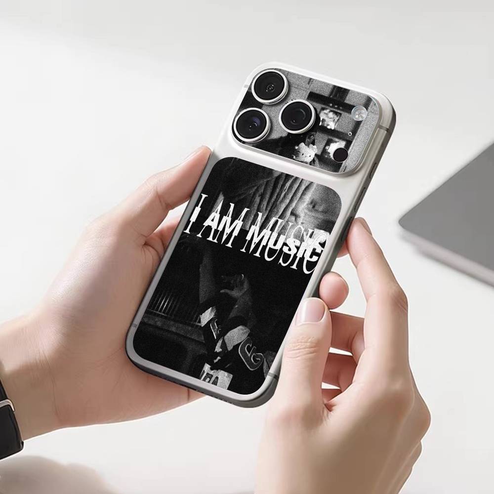 P-playboi Carti I AM MUSIC Wrap Sticker for iPhone17 Pro/17pro Max Phone Decal Skin Rear Protector Case Film Full Cover