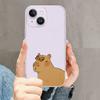 Roztomilé pouzdro na telefon Capybara pro iPhone Mini 11 12 13 14 15 XPlus Pro Max SE XR Transparent Shell