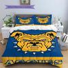 North Carolina A&T Aggies Pattern Bedding Set Quilt Cover Pillowcase Home Decor Gift (1 * duvet cover + 2 * pillowcase, without core)