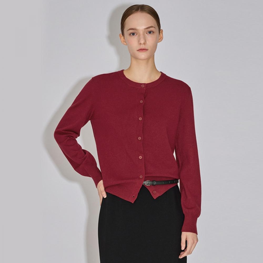 

She S miSS baSic Round Neck Knit Cardigan SSkcdo32070 blacks/55