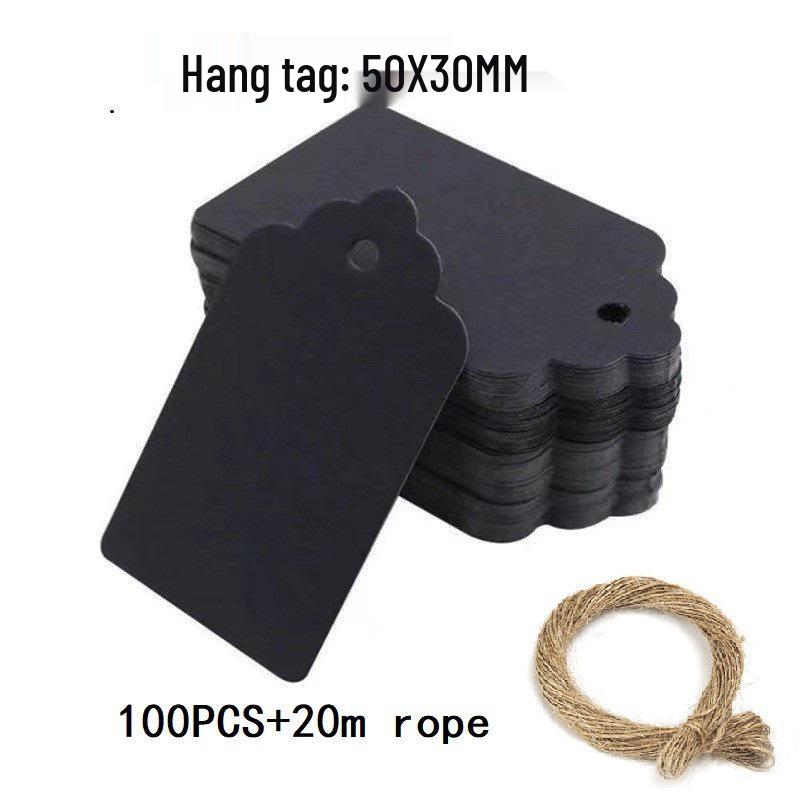 Kraft Paper Hang Tags & Bookmarks - 100 Pcs + 20m String: Small Thank You Cards for Gifts & Jewelry