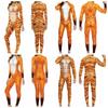 Leopard Rolig Vuxen Bodysuits Klä Upp Djur Cosplay Kostym Mode Kvinnliga Zentai Dräkter Män