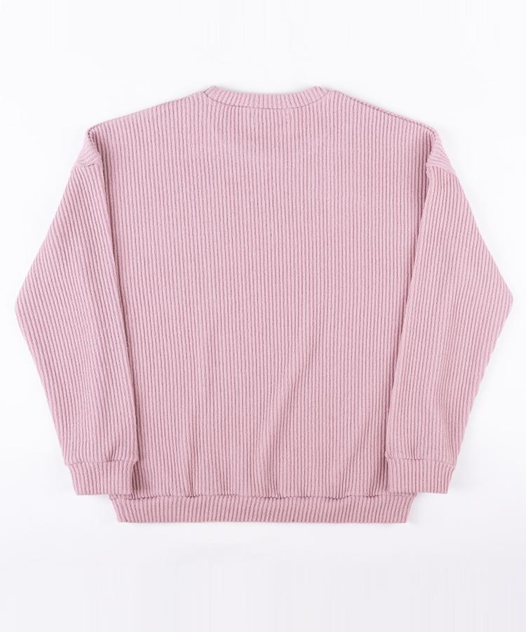 Seuteulaikeu Drop Shoulder Loose Pullover (Pink)