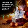 OK Gesture Resin Sculpture Retro Desktop Ornament Finger Statue Home Office Decor Gold Finish Figurine Modern Abstract Art Deco