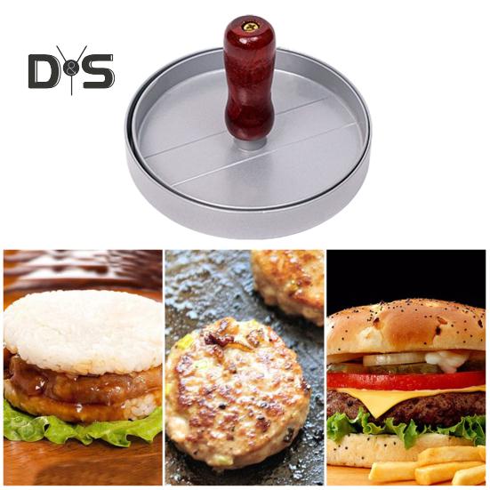 Burger Press Patty Maker Aluminum Alloy Hamburger Fish Patty Press Mold for Meat Beef Veggie Burger Grill BBQ Kitchen Tool