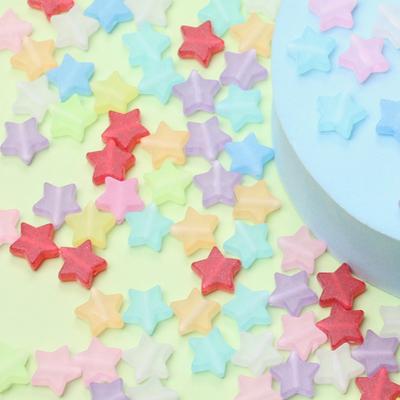 100 Stück Herz Stern DIY Für Schmuckherstellung Acrylperlen Mattiert