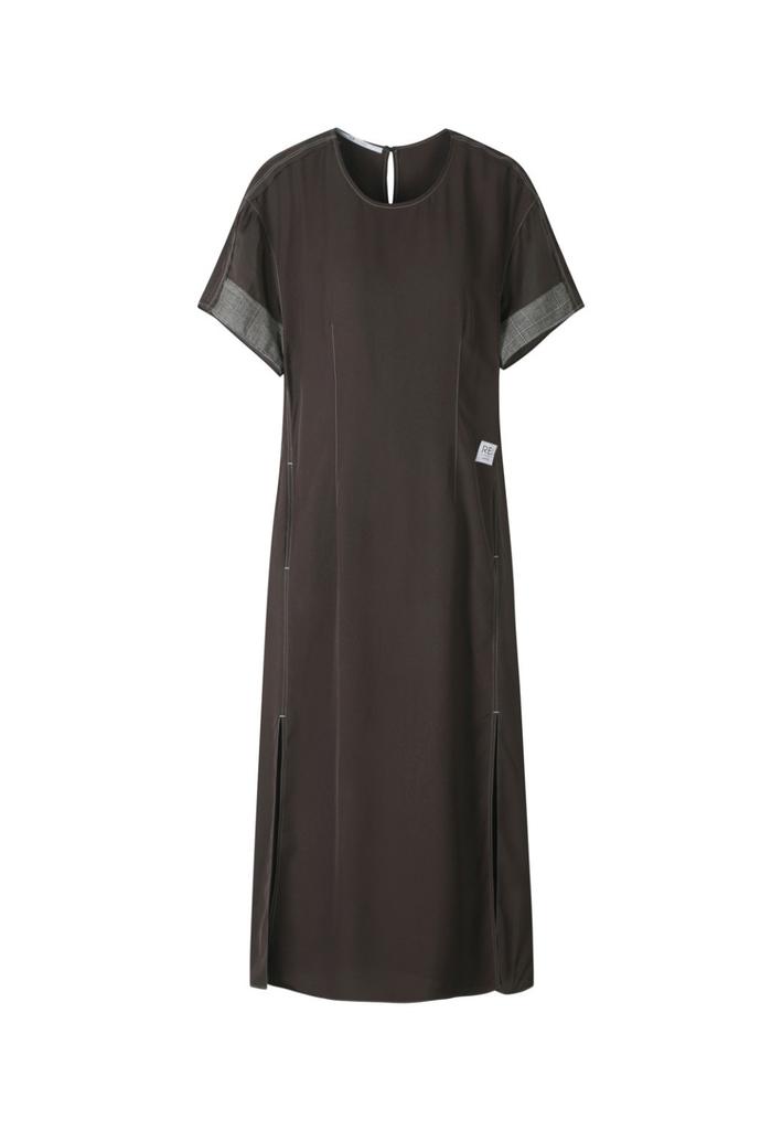 Recorde Patchwork Long Dress_Rqdam23592Brx