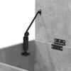 Storage Chest Concrete Grey 84 X 42 X 46 Cm Wood Based Material