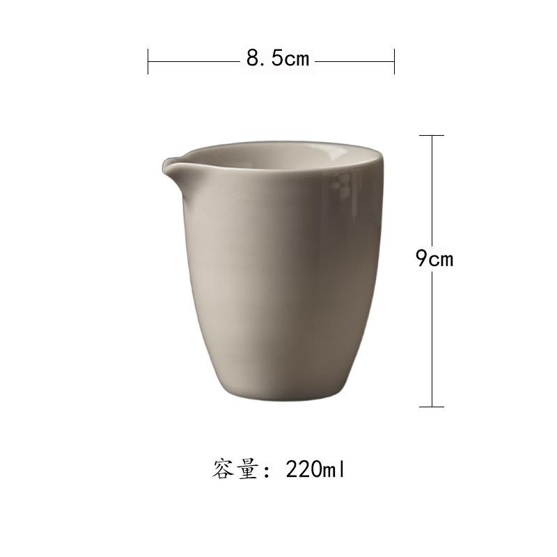 

220ml White Porcelain Tea Pitcher Pour Tea Cha Hai Dispenser Justice Cup Coffee Fair Mug Tea Services Ornaments Accessories Gift As your choose