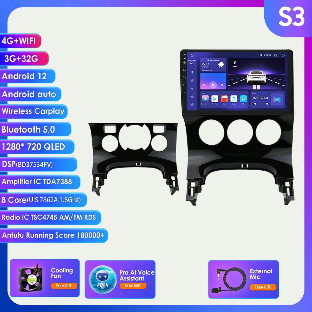 2din Android Autoradio for Peugeot 3008 AT MT 2009 - 2015 Bilradio Multimedia Videospiller GPS Navi Hovedenhet Carplay Auto 4G DSP Intelligent Skjerm