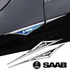 2pcs 3d Alloy Car Stickers Car Accsesories Accessory for Saab 9-2X 9-3 9-5 9-7x 9-7 9-4x