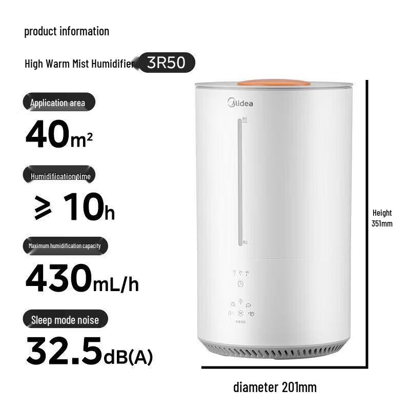 Midea SR-3R50 Fog Air Humidifier CN plug (adapter included)