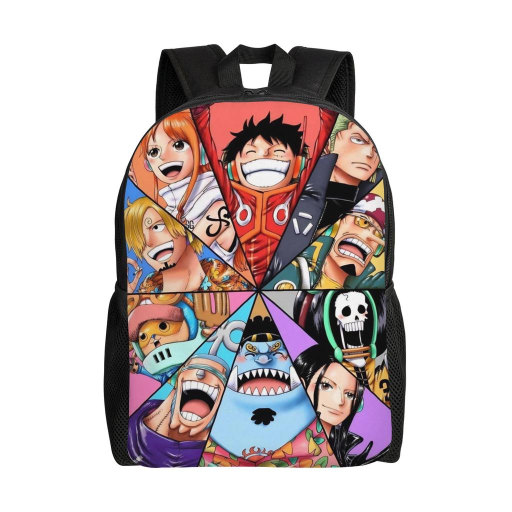 One Piece Casual Backpack Sports Student Hiking Travel Luffy Zoro Sanji Daypack for Men Women College Shoulder Bag