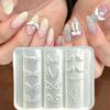 1Pcs 3D Angel Wings Nail Art Silicone Mold Cute Wings Charms Carving Template Resin Craft Making Tool Mould for Nail Decorations