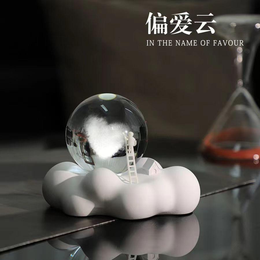 Cloud Night Light for Home Decoration, Creative Crystal Ball, Bedroom Atmosphere Light Diffuser, Birthday Gifts