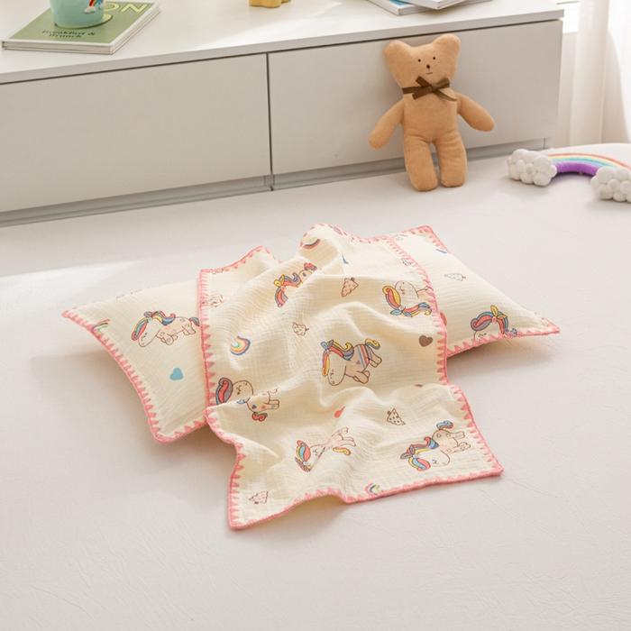 2pc Summer Kids Cotton Cartoon Pillowcase 30x50/48x74cm,A-Type Car Animal Pillow Cover,Cute Pillow Case,Home Dormitory Bedding,