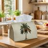 1pc Tropical Palm Tree Tissue Box - Rectangular Suitable for Home Decor with Palm Design, Tabletop Holder, Living Room, Party Picnic - Ideal Gift for 