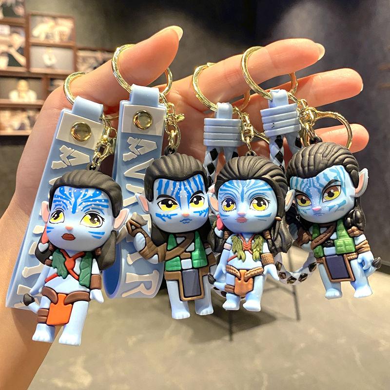 New Anime Avatar Keychain Cartoon Keyring Car Key Backpack Pendent Pvc Doll Decoration Accessories Kids Fans Charm Gifts