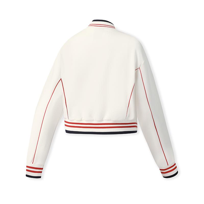 New FILA TENNIS Jacket Women's Cloud White A11W543519FWT