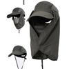 Outdoor Shading UV Breathable Mesh Fishing Cap Mask Climbing Anti-mosquito Hat Sun Protection Cap
