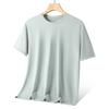 Water Ripple Ice Silk Quick-drying T-shirt Men's Large Size Round Neck Short-sleeved Top Sweat-wicking Breathable Short T-shirt
