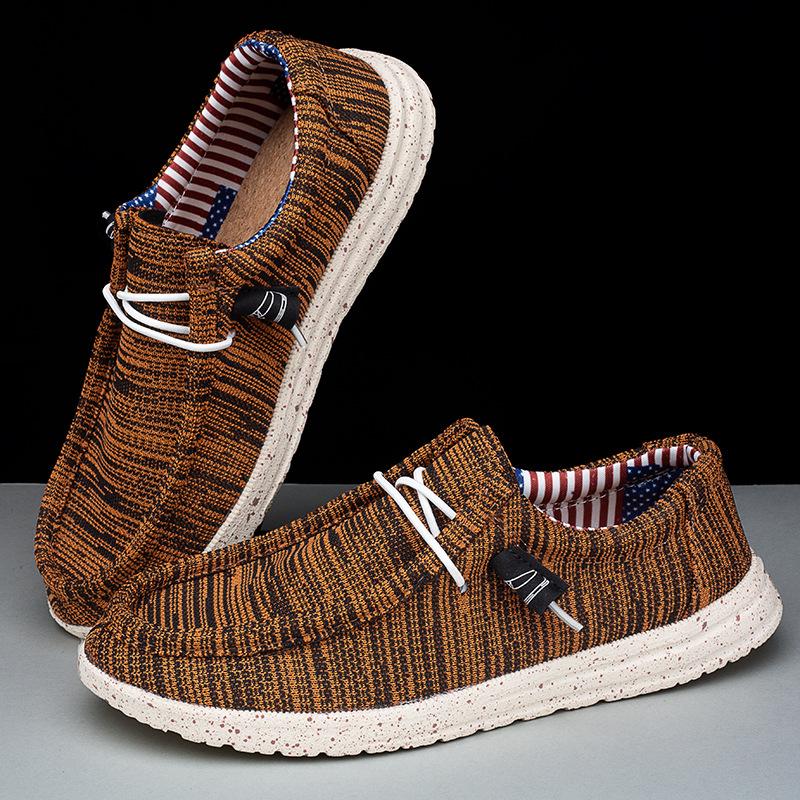 New men s shoes casual versatile lightweight canvas shoes spring new large size fashion casual shoes 47 коричневый