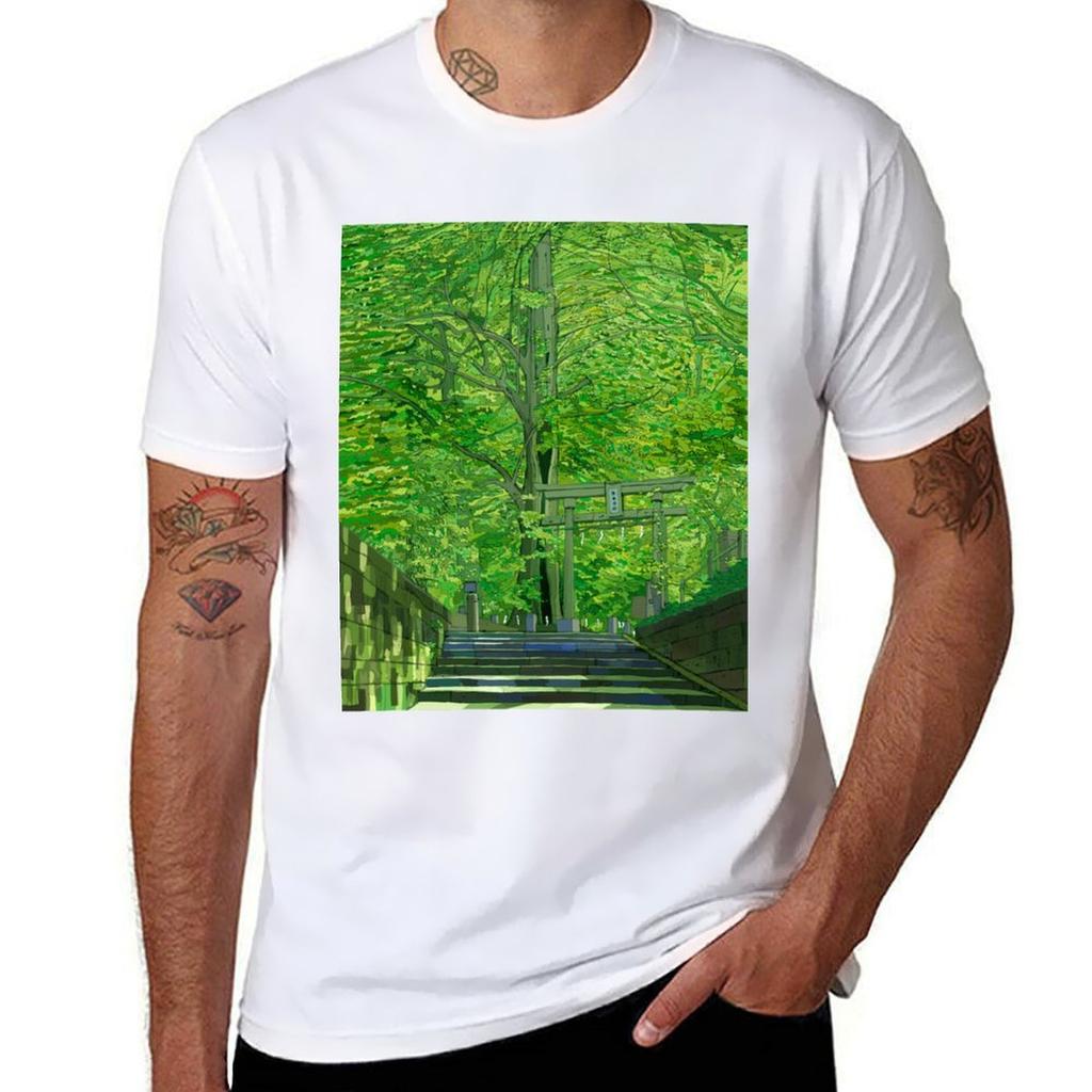 Lightening struck Ginko TShirt Trendy Print Short Sleeve TShirt