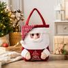 Christmas Gift Bags with Design, Linen Candy Bags with Santa Hat for Holiday Decor and Party Favors
