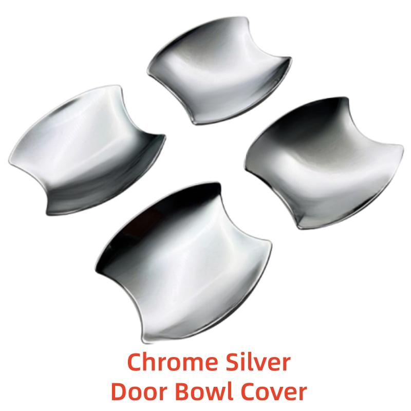 Car Decoration Stickers Accessories Door Handle Bowl Cover Trim Paste Style Glossy Black For Toyota Crown  Car Upgrade