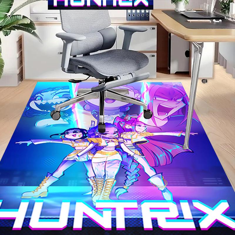 Future Warriors Huntrix Unite Carpet For Playroom Bedroom Living Room Sofa Home Decorkids Game Area Rug Nonslip Floor Mat