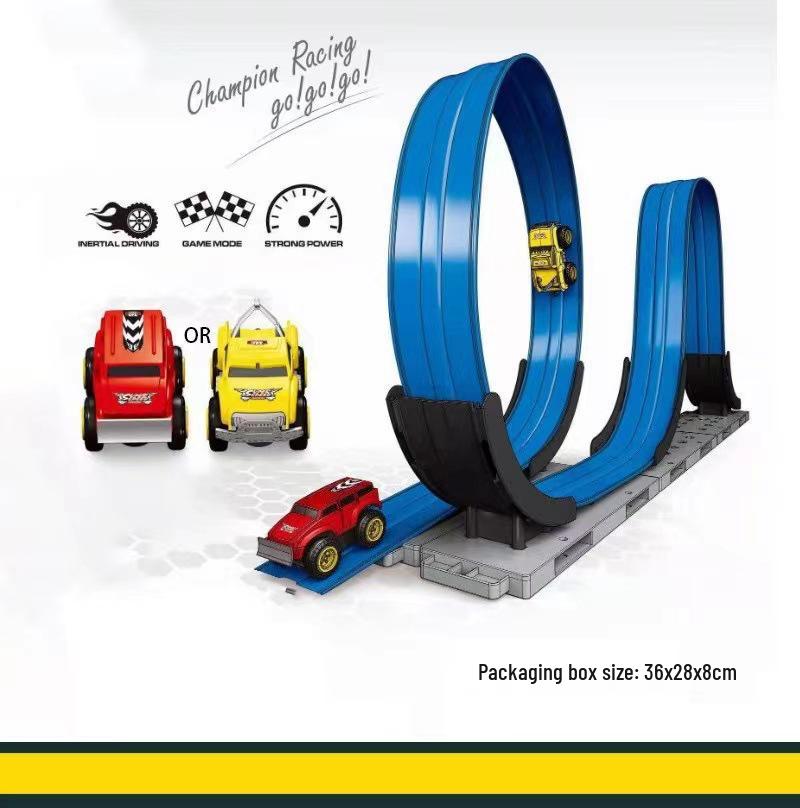 Anti-Gravity Climbing Car: Educational Inertial Hovercraft Toy with Assembled Track