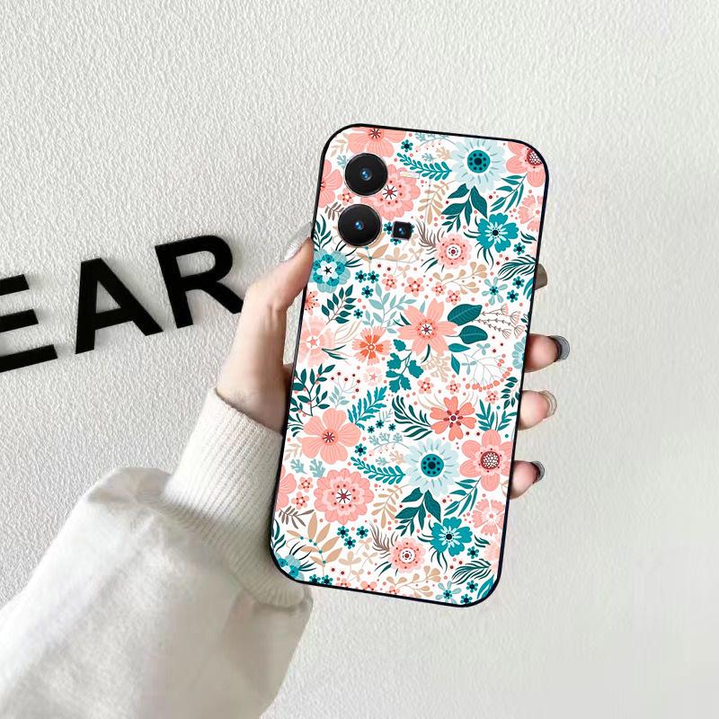 Flowers Garden Phone Case For VIVO Y53S Y33S Y01 Y22S Y31 Y21 Y70 Y21S Y72 V21 V2023 V21E V20 SE iQOO Z8x X100 Pro