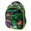 Mochila GIM Minecraft Metro Art 30x25x15cm Leve Durável 360g Mochila Escolar Mercadoria de Jogos