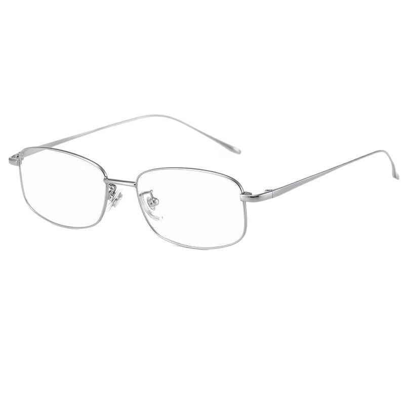 Brand Design Women Photochromic Eyeglass Square Titanium Frame Anti Blue Ray Short Sight Prescription Myopia Custom Men Glasses