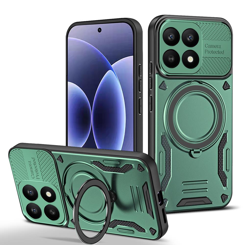 Luxury Armor Magnetic Phone Case for Xiaomi 17 15T 15 14T Pro Max 15 Ultra Ring Bracket Bumper Protection Back Cover Shockproof