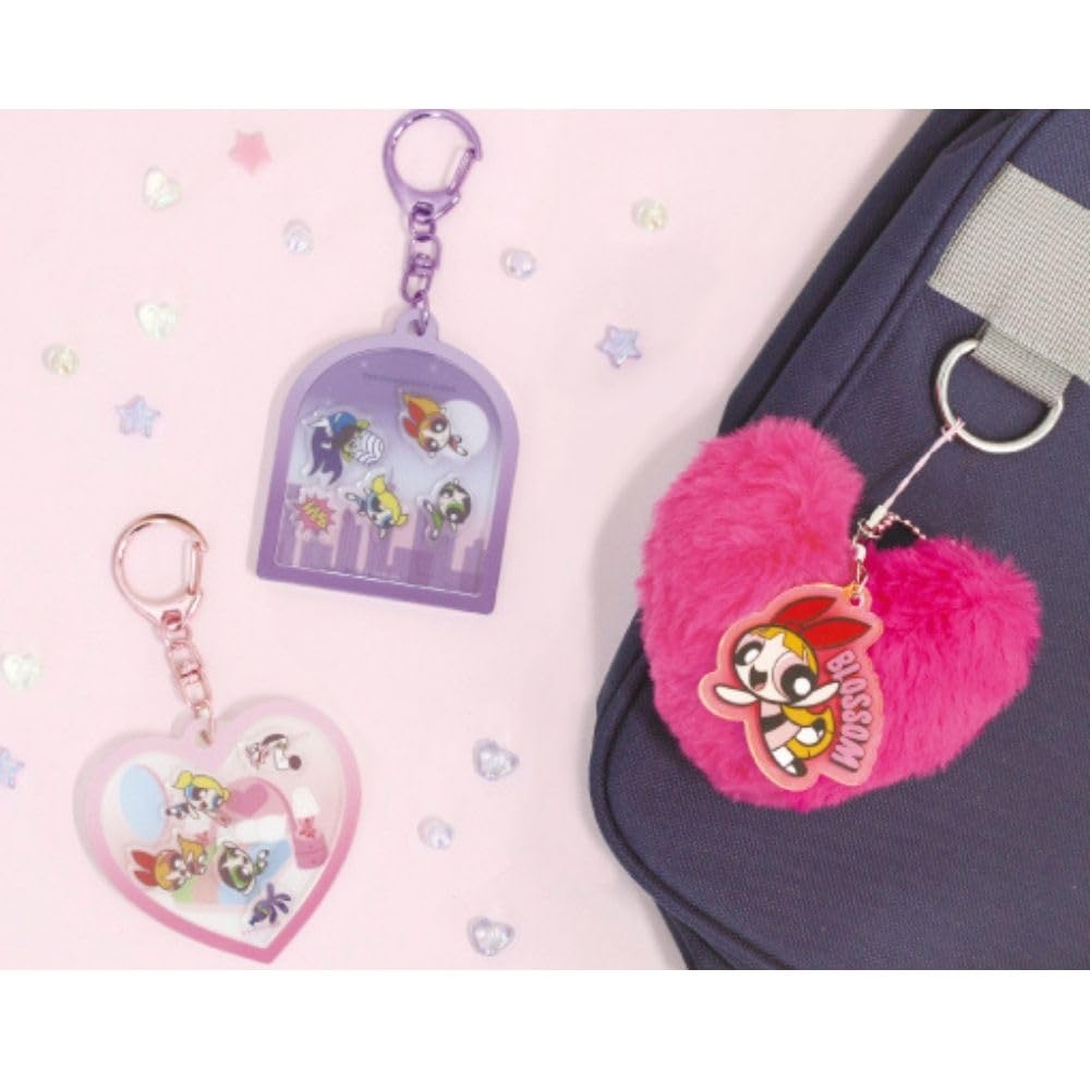 T's Factory Powerpuff Girls Shaka Character Keychain - Room - Approx. H76 x W72 x D7mm (excluding metal fittings) PW-5546943OH
