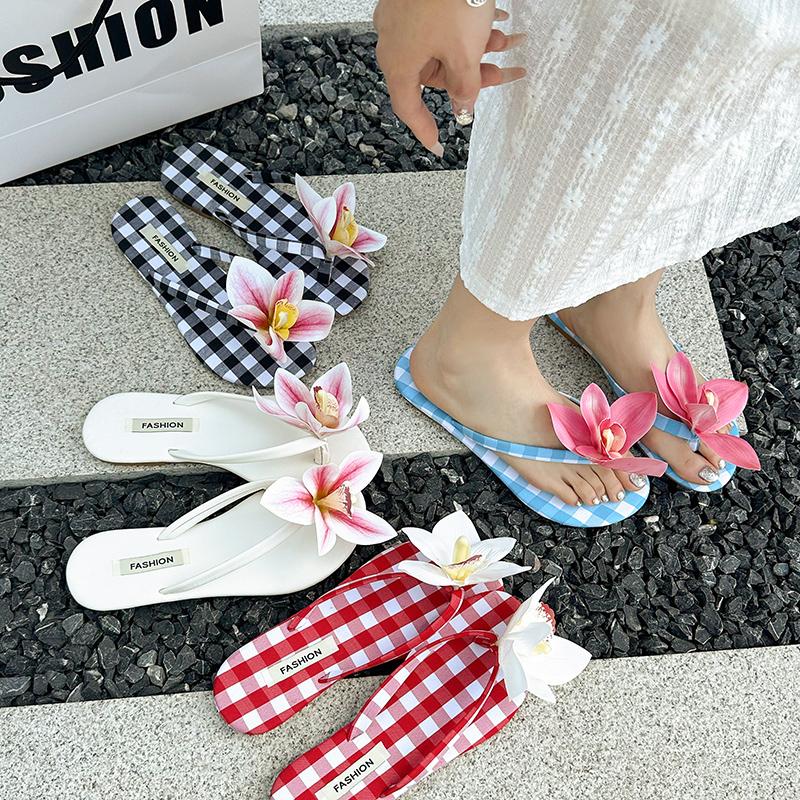 Fashion Sandals Decorations Flower Shoe Accessories Vacation Style Removable Butterfly Orchid Shoes Charms DIY Shoe Buckle Clogs Buckle