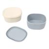 Neue Lebensmittelgeeignete Silikon-Lunchbox 200/300/600ML mit Deckel Lebensmittelbehälter Auslaufsicher BPA-Frei Aufbewahrungsbox Picknick