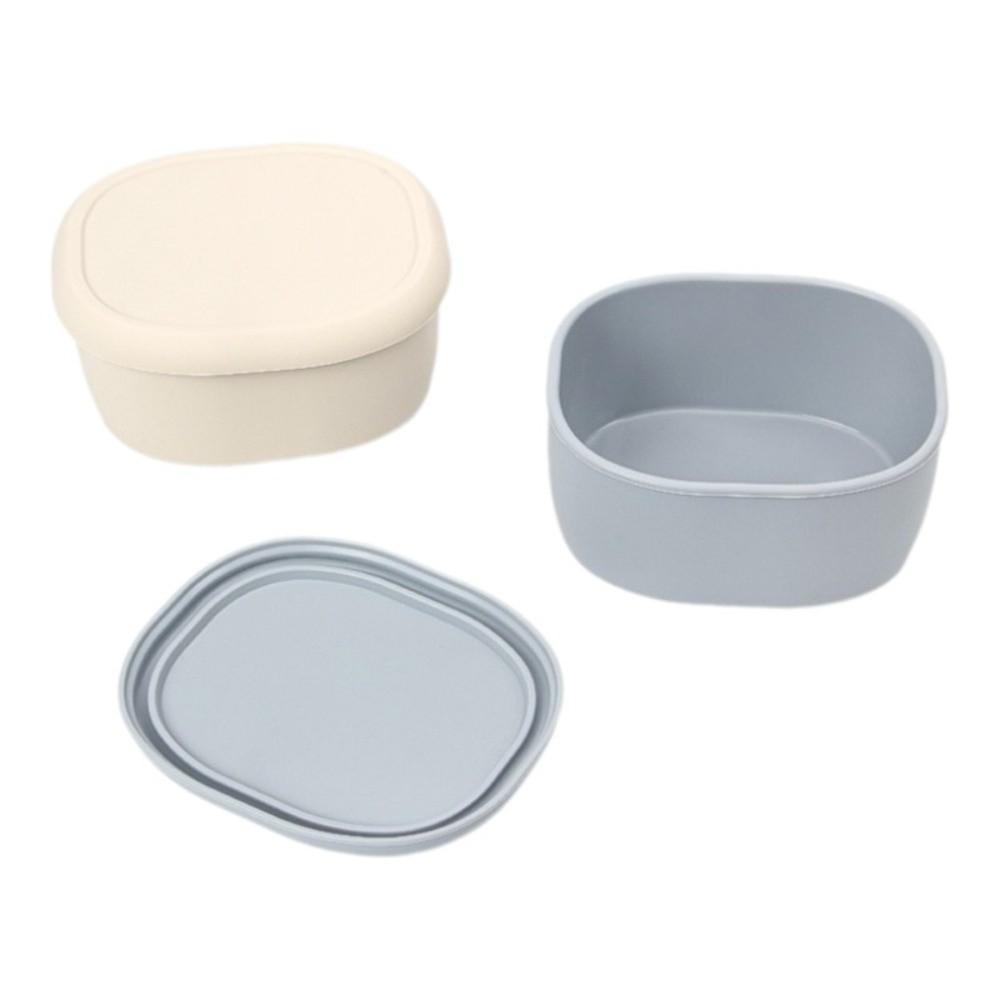 Neue Lebensmittelgeeignete Silikon-Lunchbox 200/300/600ML mit Deckel Lebensmittelbehälter Auslaufsicher BPA-Frei Aufbewahrungsbox Picknick