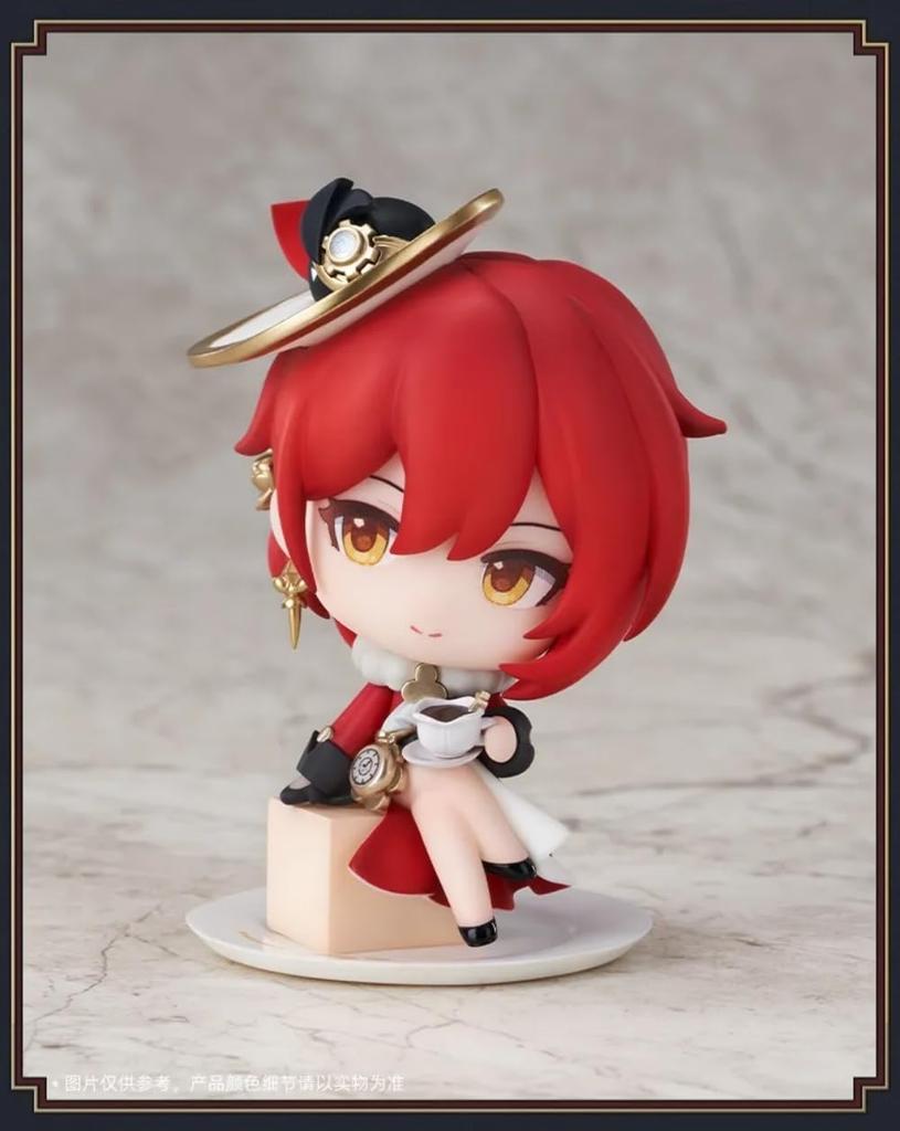 RIBOSE Star Rail Star Welcome Tea Himeko Painted Complete Q Version Figure "Collapse (Honkai Rail)" ~Train Party~ Non-scale PVC&ABS