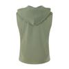 Men's New Summer Fashion T-Shirt - Casual Hooded Solid Color Sleeveless Zipper Hawaiian Beach T-Shirt