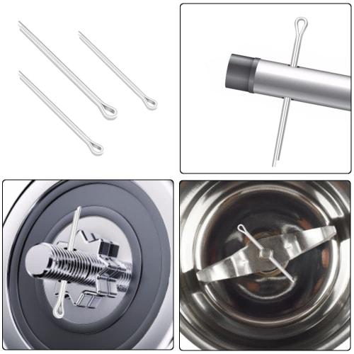 WMYCONGCONG 125-Piece Cotter Pin Set, 5 Sizes, M1.6-M4, 304 Stainless Steel, Clips, Cotter Pins for Machinery, Automotive, and Motorcycle Applications