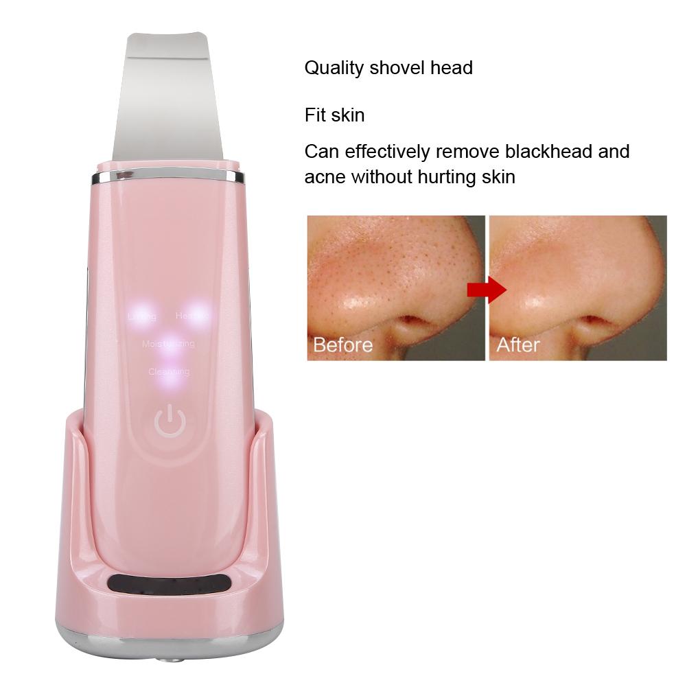 Ultrasonic Skin Scrubber Blackhead Pimple Removal Face Pore Vibration Cleanser Instrument